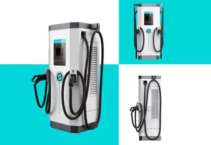 Зарядная станция DC EV 90 кВт с разъемами CCS и CHADEMO Зарядная станция DC EV 90 кВт с разъемами CCS и CHADEMO